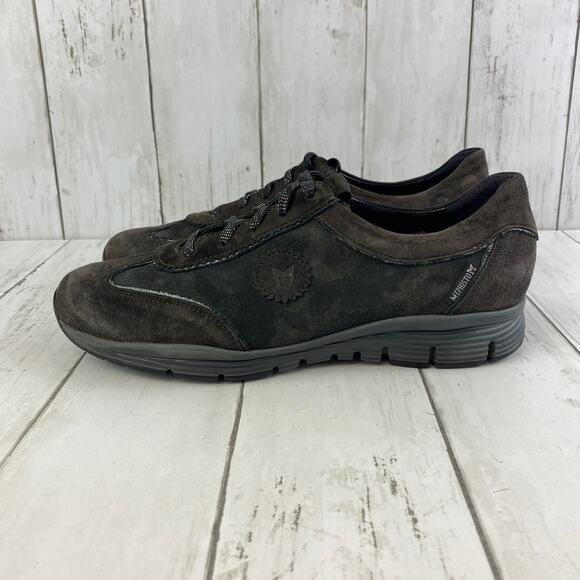 Mephisto Dark Brown Yael Leather Lace Up Fashion Sneaker Runoff Air-Jet Size 8 - Picture 8 of 14